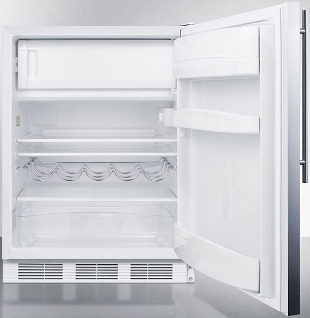 Summit® 24" 5.1 Cu. Ft. Stainless Steel Compact Refrigerator-2