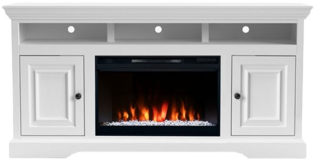 Legends Home Charleston White 64'' Fireplace Console