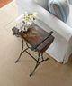 Kincaid Furniture Modern Classics Glass Top End Table with Black Base-1
