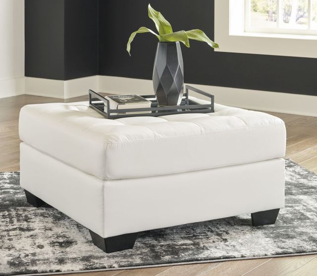 Signature Design by Ashley® Donlen White Oversized Accent Ottoman-2