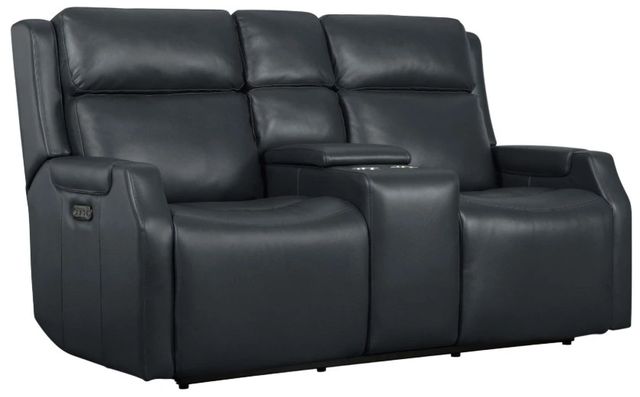Hooker® Furniture MS Nelson Salvo Denim Power Reclining Loveseat with Power Headrests and Lumbar-0