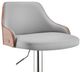 Armen Living Asher Gray/Chrome Adjustable Bar Stool-2