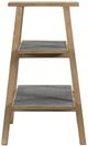 A & B Home Dark Gray/Natural Brown A-Frame Shelf -2