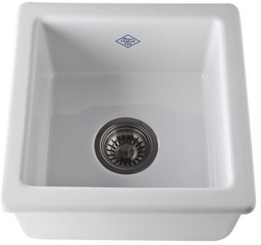Rohl® Shaws Original 15" Kitchen or Bar Sink-White-0
