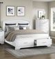 Homelegance® Hudson White Full Storage Panel Bed-0