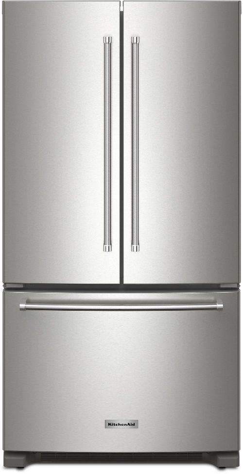 KitchenAid® 36 in. 20.0 Cu. Ft. Fingerprint Resistant Stainless Steel Counter Depth French Door Refrigerator