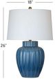 Bassett Mirror Avery Blue Table Lamp-3