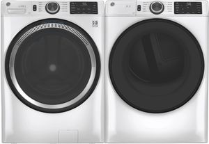 GE White Front Load Washer and Electric Dryer Pairing