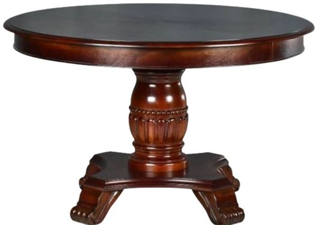 Steve Silver Co. Tournament 5-Piece Black/Medium Cherry Game Table Set-2