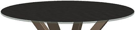 Amisco Customizable Asterisk Glass Top Round Counter-Height Table with Starburst Stand-1