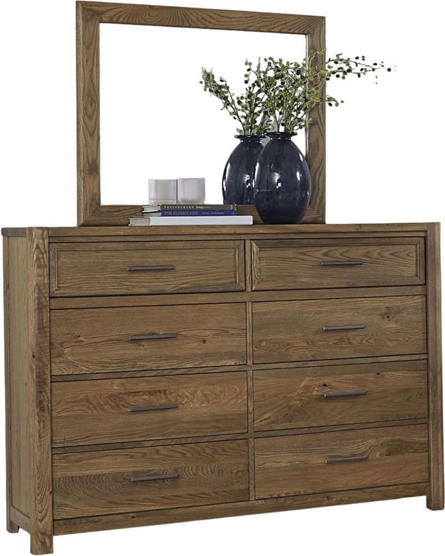 LM Co Home By Vaughan-Bassett Crafted Oak by Ben & Erin Napier Natural Landscape Mirror-1