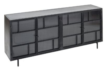 Jaipur Furniture Fergus Gray 4-Door Sideboard-0