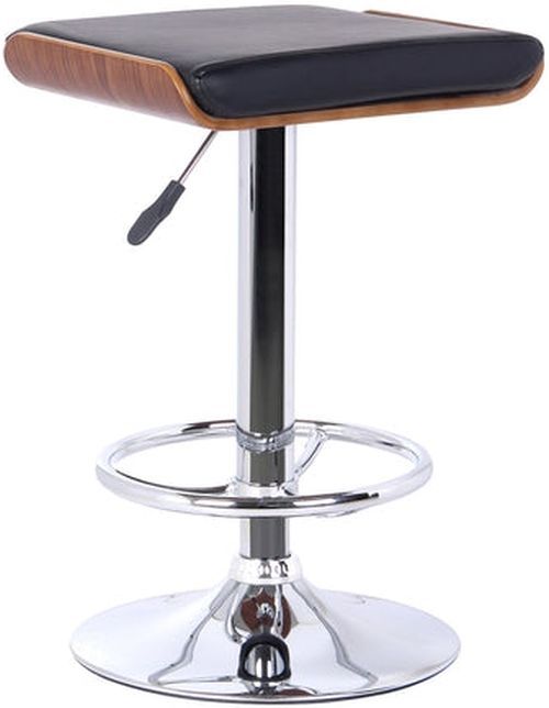 Armen Living Java Black/Chrome Bar Stool-0