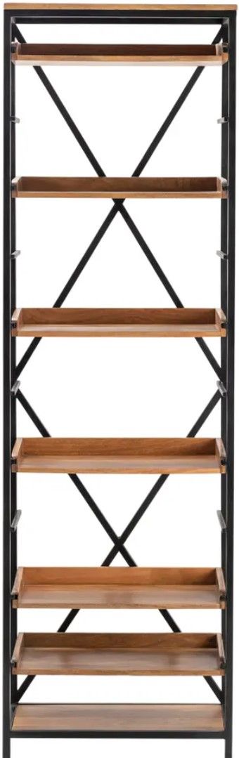 Crestview Collection Thomas Road Brown Bookshelf-1