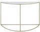 Sagebrook Home 30" Glass Top Console Table with Gold Frame-1