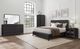 Bernards Elure Peppercorn King Waterfall Panel Bed-1