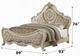 ACME Furniture Ragenardus Antique White/Beige Upholstered California King Panel Bed-2