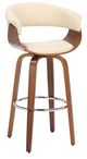 Armen Living Julyssa Cream 30" Swivel Bar Stool-0