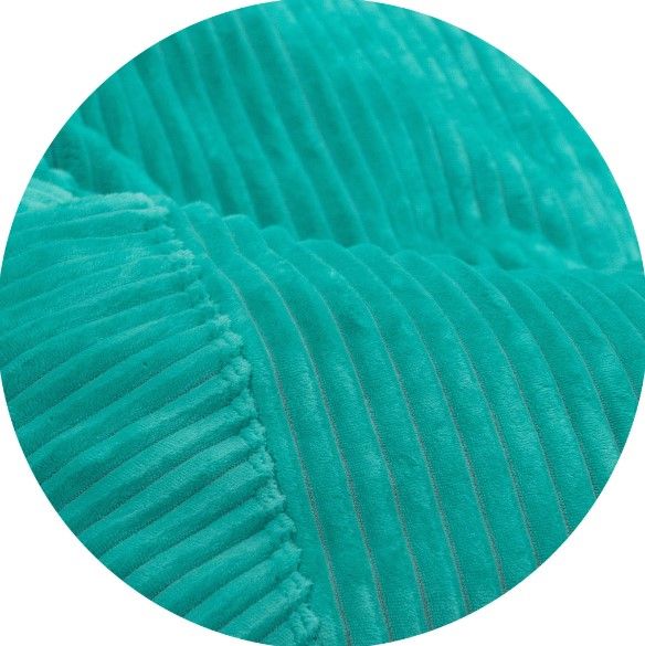 CordaRoy's® Cyan Plush Corduroy King Bean Bag Cover-0