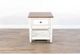 Sunny Designs™ Buck Skin Marble White End Table with Brown Top -3