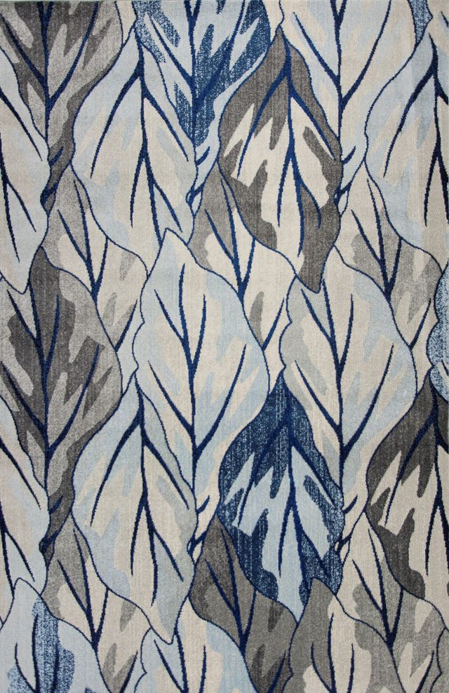 KAS Rugs Stella Grey/Navy Visions 5'x8' Rug-0