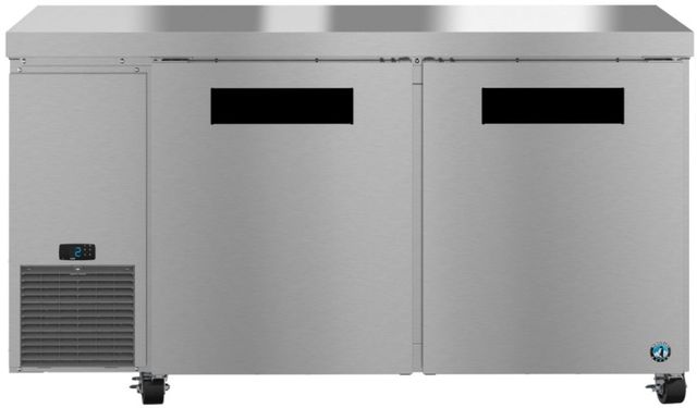 Hoshizaki Steelheart® 60" 17.22 Cu. Ft. Stainless Steel Two Section Undercounter Side Mount Freezer with Stainless Doors-0