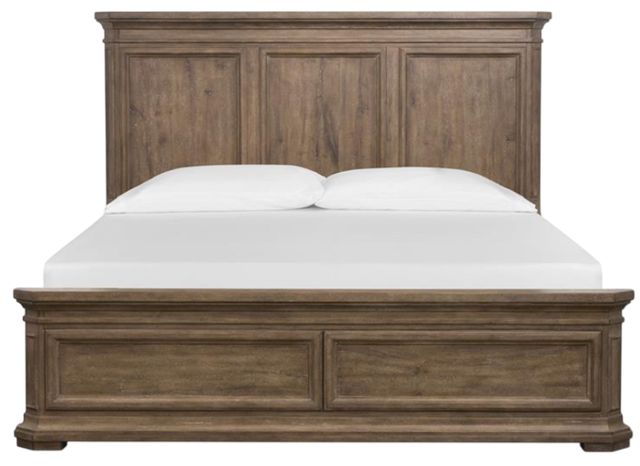 Magnussen Home® Adler Court Florentine Walnut King Panel Headboard-2