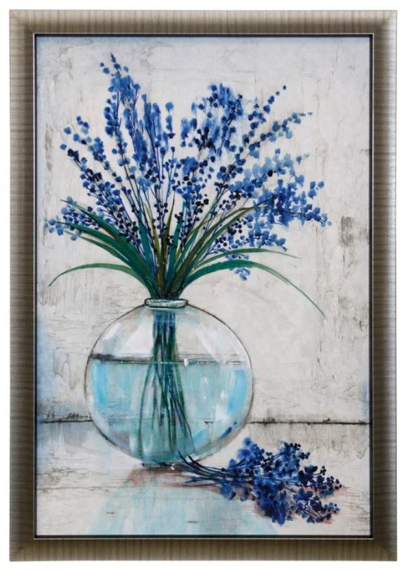 StyleCraft Floral Spray in Vase I Wall Decor -0