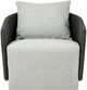 Four Hands Maven Alessi Slate/Faux Black Hyacinth Aluminum Outdoor Swivel Chair-1