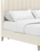 A.R.T. Furniture® Dante Custard Queen Wide Channel Upholstered Panel Bed -1