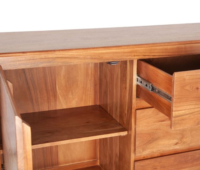 Home Trends & Design Savannah Cinnamon Brown Sideboard-3
