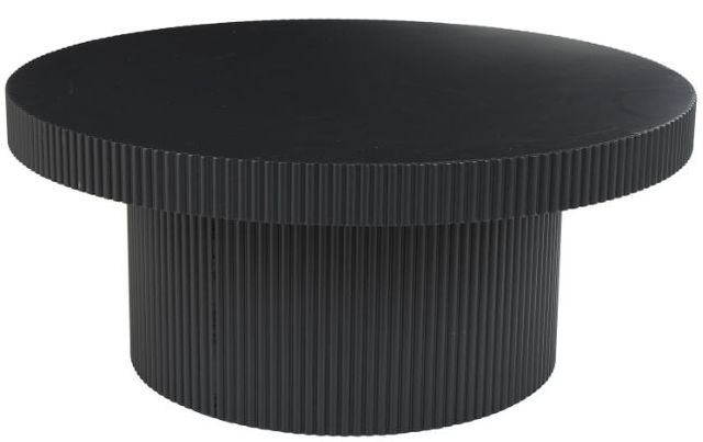 Deco Marche Black Ribbed Coffee Table-2