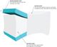 Olliix by Sleep Philosophy White Memory Foam Knee Pillow-4