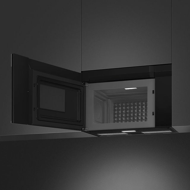 Smeg 1.5 cu. ft. Stainless Steel/Black Over the Range Microwave-3