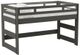 Elements International Cali Kids Gray Twin Loft Bed-0