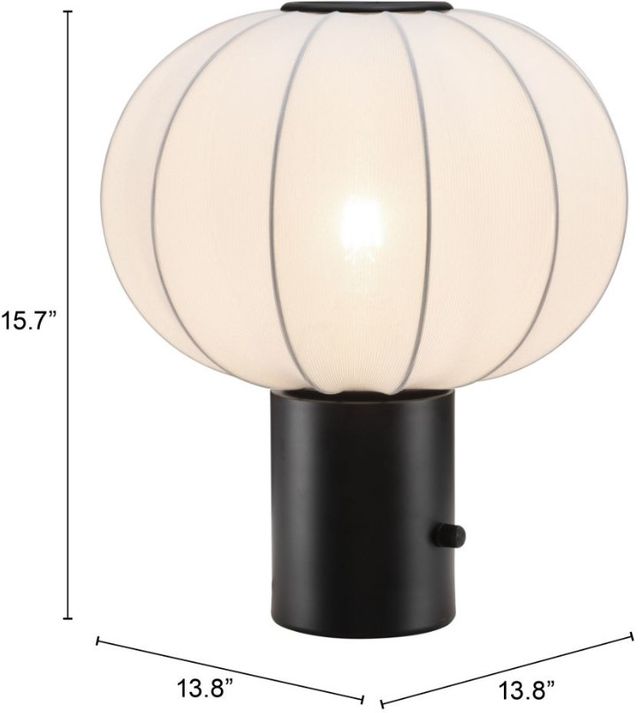 Zuo® Modern Wisteria Black Table Lamp-3