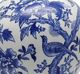 A & B Home Blue/Gold/White Vase-1