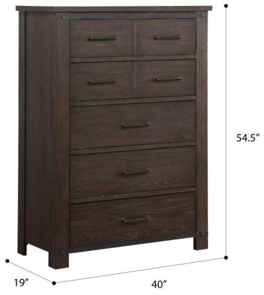 Emerald Home Newton Cocoa Brown Chest-3