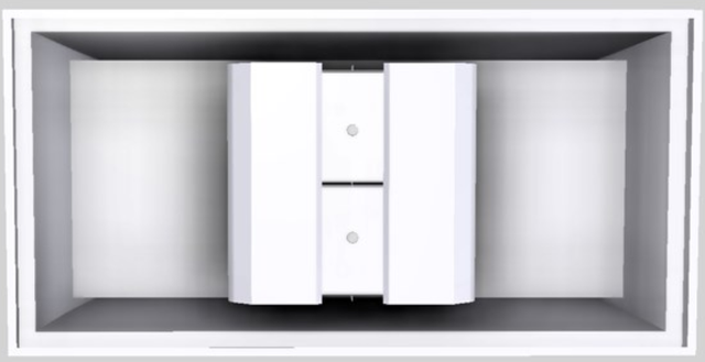 Vent-A-Hood® Designer Series 60" White Island Range Hood-2