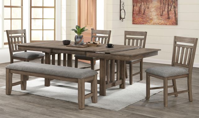 New Classic® Home Furnishings Harrisburg Walnut Brown Dining Side Chair-1