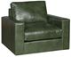 King Hickory Customizable Danielle Leather Swivel Chair-0