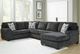 Signature Design by Ashley® Hollyview 3-Piece Shadow Right-Arm Facing Sectional and Chaise-1