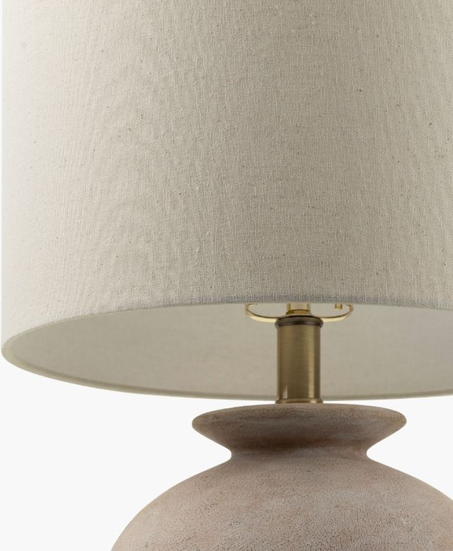 Surya Kaia Colored Cream Table Lamp-2