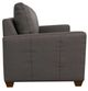 La-Z-Boy® Wilmette Greystone Leather Chair and a Half-2