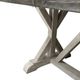 Liberty Furniture Willowrun Weathered Gray Trestle Table with Rustic White Base-4