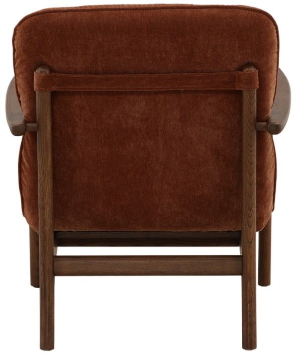 Dovetail Furniture Talesa Brown/Canna Rust Occasional Chair-3