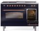 Ilve® Nostalgie II Series 48" Midnight Blue Pro Style Dual Fuel Range-3