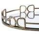 A & B Home Valentina Silver Large Round Mirror Tray-2