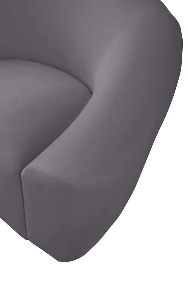 Meridian Furniture Riley Grey Velvet Chair-3