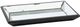 A & B Home Black/Clear Mirrored Wood Tray-0